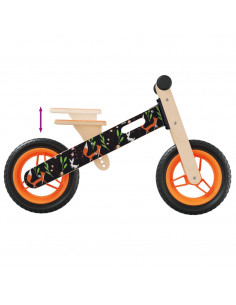 Bicicletta Senza Pedali per Bambini Arancione Stampato