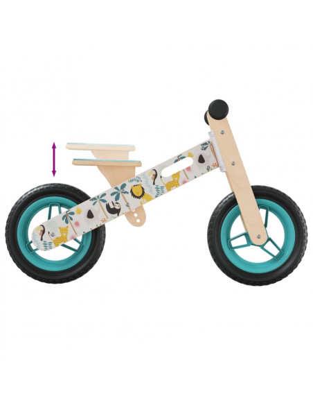 Bicicletta Senza Pedali per Bambini Blu Stampato