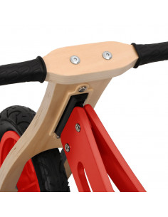 Bicicletta Senza Pedali per Bambini con Pneumatici Aria Rossa