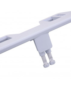 Bidet Accessorio per WC a Doppio Ugello Acqua Calda e Fredda