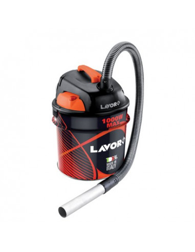 Bidone aspiraceneri Lavor Wash 8 245 0010 ASHLEY 901 Rosso e Nero Ross