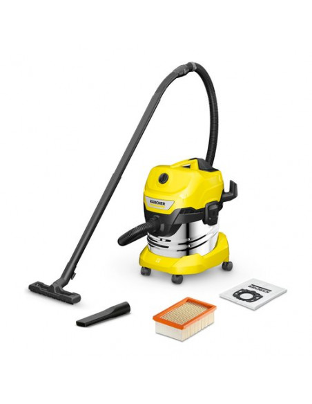 Bidone aspiratutto Karcher 1 628 260 0 WD 4 S V 20 5 22 Giallo e Silve