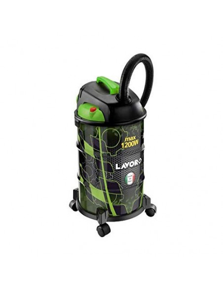 Bidone aspiratutto Lavor Wash 8 243 0048 Rudy 30S Nero e Verde Nero e