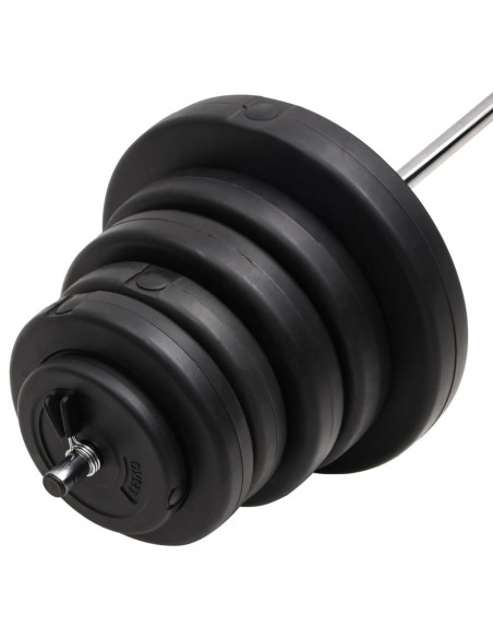 Bilanciere con Dischi 90 kg