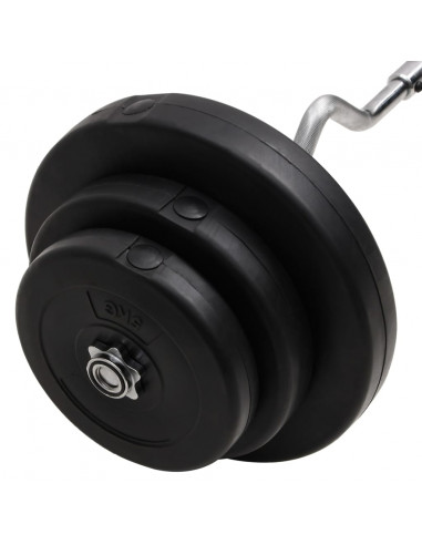 Bilanciere Curvo con Dischi 60 kg
