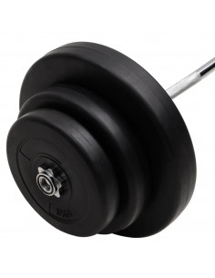 Bilanciere Curvo con Dischi 60 kg