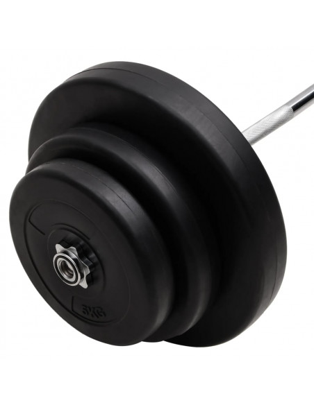 Bilanciere Curvo con Dischi 60 kg