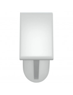 Binari per Tende 2 pz Bianco e Argento 60-105 cm Alluminio