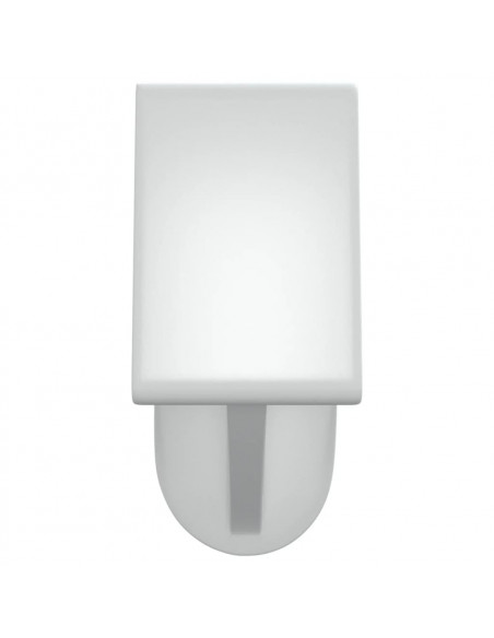 Binari per Tende 2 pz Bianco e Argento 60-105 cm Alluminio