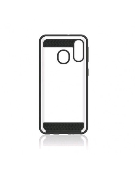 BLACK ROCK SAMSUNG GALAXY A20e COVER IN TPU ANTI SHOCK ASSORBION TRASPARENTE/NERO