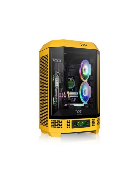 THERMALTAKE CASE MICRO THE TOWER 300 BUMBLEBEE WIN SPCC 3*TG 2FAN*CT140 MET
