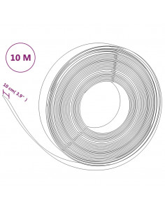 Bordatura da Giardino Marrone 10 m 10 cm in Polietilene