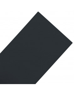 Bordature da Giardino 3 pz Nere 10 m 20 cm in Polietilene