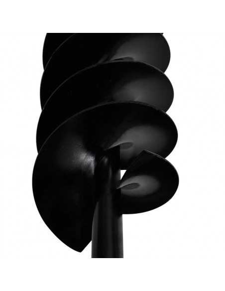 Trapano da Terra Maniglia Auger 100 mm Tre Spirali Acciaio Nero