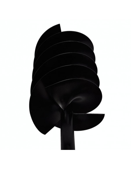 Trapano terra con maniglia 180 mm doppia spirale Acciaio Nero