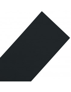 Bordature da Giardino 4 pz Nere 10 m 15 cm in Polietilene