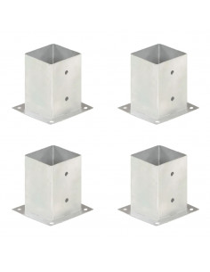 Ancoraggi Pali 4 pz in Metallo Zincato 101 mm 2