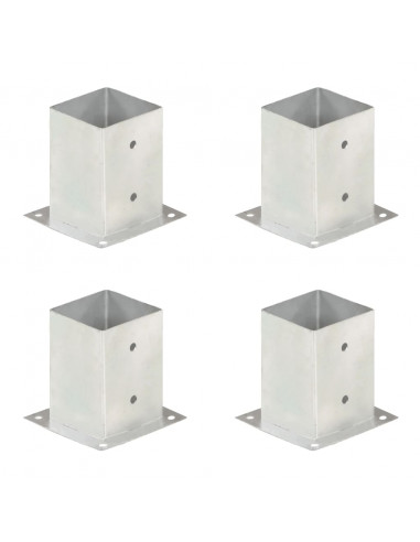 Ancoraggi Pali 4 pz in Metallo Zincato 101 mm
