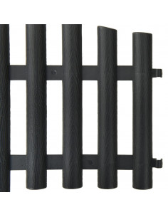 Bordi per Prato 17 pz Antracite 10 m in PP