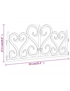 Bordi per Prato 17 pz Bianchi 10 m in PP