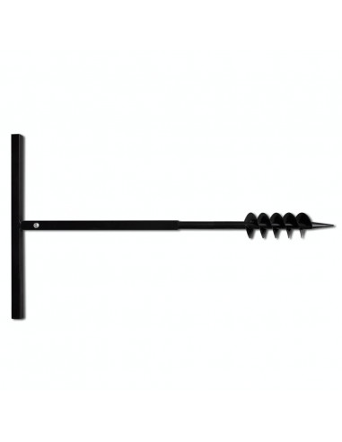 Trapano da Terra Punta Coclea 80 mm Due Spirali Acciaio Nero