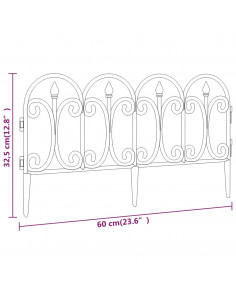 Bordi per Prato 17 pz Neri 10 m in PP