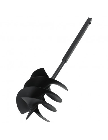 Trivella per Terreno con Maniglia 200 mm Acciaio Nero