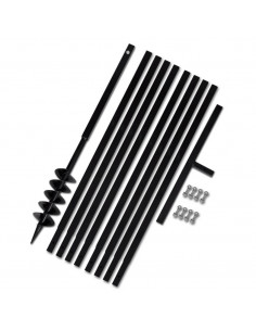 Trapano da terra con manico 100 mm con Tubo di prolunga Acciaio 9 m 2