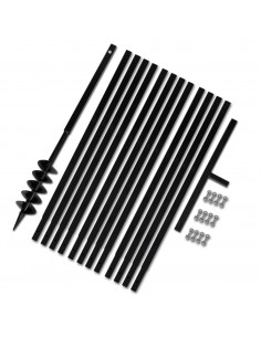 Trapano da terra con manico 100 mm con Tubo di prolunga Acciaio 13 m 2