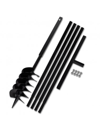 Trapano da terra con manico 150 mm con Tubo di prolunga Acciaio 5 m