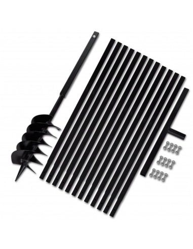 Trapano da terra con manico 150 mm con Tubo di prolunga Acciaio 13 m