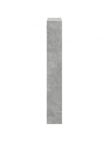 Armadietto a Muro Grigio Cemento 50x15x100 cm in Truciolato