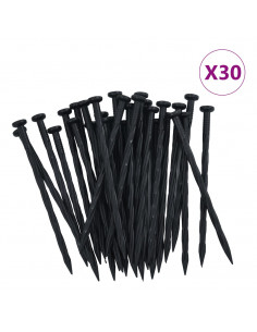 Bordura per Prato Flessibile con 30 Picchetti 10 m 5 cm