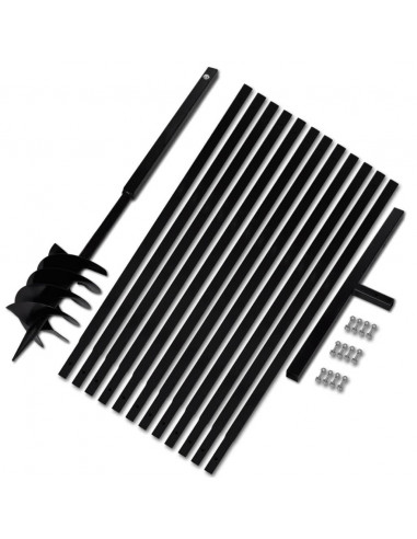 Trapano da terra con manico180 mm con Tubo di prolunga Acciaio 13 m