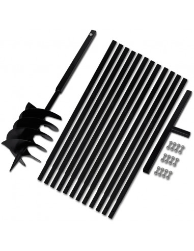 Trapano da terra con manico 200 mm con Tubo di prolunga Acciaio 13 m