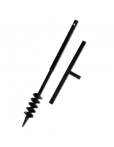 Trapano da terra con manico 80 mm con Tubo di prolunga Acciaio 5 m