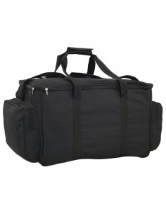 Borsa da Pesca Impermeabile Nera in Tessuto Oxford