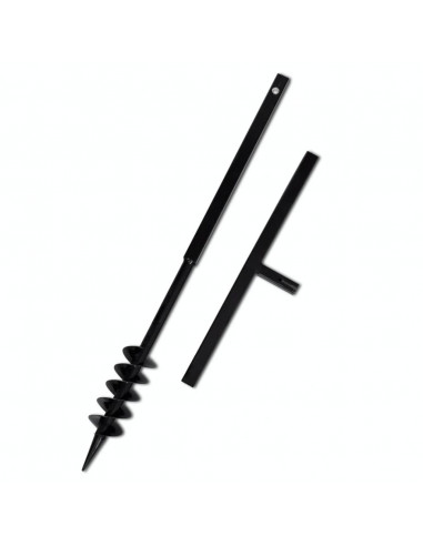 Trapano da terra con manico 80 mm con Tubo di prolunga Acciaio 9 m