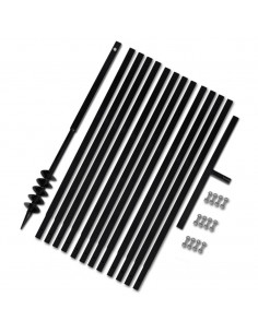 Trapano da terra con manico 80 mm con Tubo di prolunga Acciaio 13 m 2