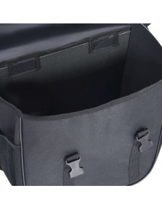 Borsa Doppia Bicicletta Impermeabile per Portapacchi 35 L Nero