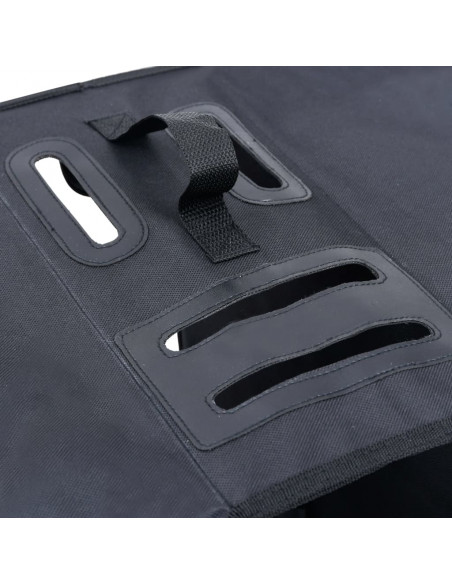 Borsa Doppia Bicicletta Impermeabile per Portapacchi 35 L Nero