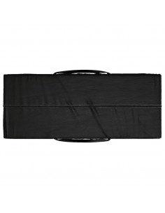 Borsa Porta Cuscini da Giardino Nera 135x40x55 cm Polietilene