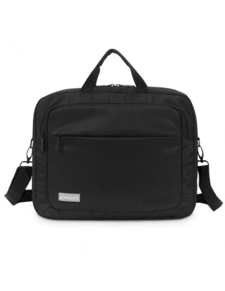 BORSA x NB ATLANTIS P004-KL12-A0-16 da 15,6" Cinghia a tracolla con poggia spalle, tasca porta oggetti e porta documenti, Nero