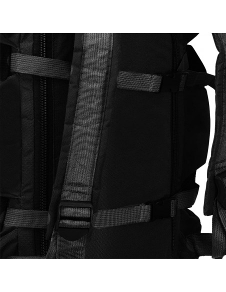 Borsone da Viaggio Stile Militare 3 in 1 90 L Nero
