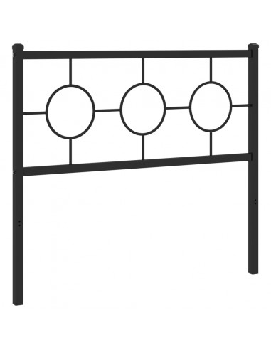 Testiera in Metallo Nero 100 cm