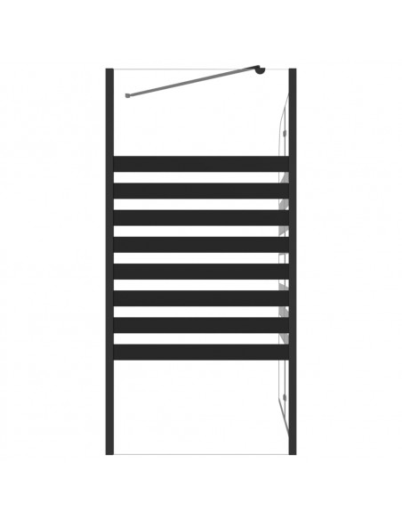 Box Doccia a Strisce 120x68x130 cm in Vetro Temperato