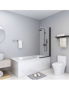 Box Doccia in ESG 68x130 cm Nero