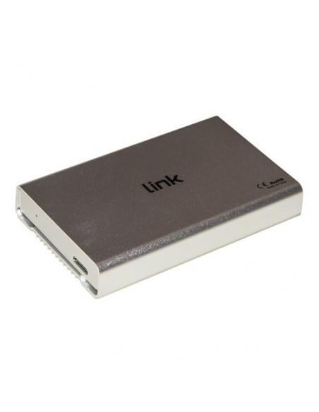 BOX ESTERNO LINK USB 3.0 PER HDD SATA 2,5" FINO A 12,5 MM DI SPESSORE Alloggiamento in alluminio Colore Argento