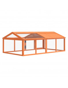 Box per Animali Marrone 200x112,5x74 cm Legno Massello di Pino