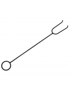 Braciere con Attizzatoio 70 cm XXL in Acciaio